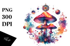 Magical Celestial Mushroom PNG Product Image 1