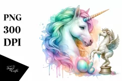 Mystical Sculpture Unicorn PNG Product Image 1