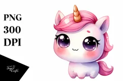 Baby Face Baby Unicorn PNG Product Image 3