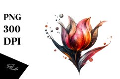 Shiny Tulip Abstract | Sublimation | Clipart Product Image 3
