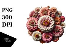 Detailed Zinnia Clipart Product Image 3