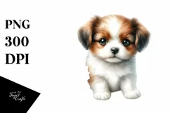 Baby Dog with Big Eyes PNG Product Image 3