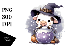 Cute Baby Cow Popping Out, High-Res PNG Product Image 1
