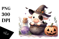 Cute Baby Cow Popping Out, High-Res PNG Product Image 1