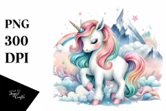 Outdoor Mountain Unicorn PNG Product Image 1