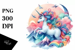 Outdoor Mountain Unicorn PNG Product Image 3