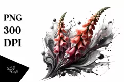 Metallic Marble Watercolor Sublimation Clipart Product Image 1