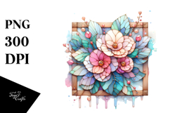 Wooden Begonia Made of , PNG Product Image 1