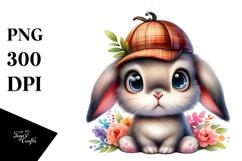 Goofy Detective Bunny PNG Product Image 1