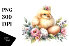Cute Baby Chicken, High-Res PNG Product Image 1