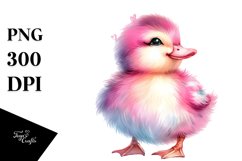 Colorful Baby Duck on Carousel, PNG Product Image 1