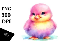 Colorful Baby Duck on Carousel, PNG Product Image 1