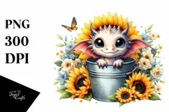 Cute Baby Dragon, Transparent PNG Product Image 3
