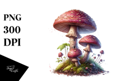 Detailed Shiny Mushroom, Transparent PNG Product Image 1