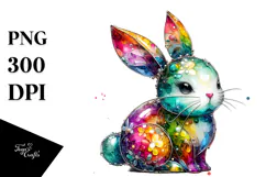 Colorful Bunny Made of PNG Product Image 1