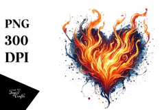 Digital Painting Spring Heart PNG Product Image 1