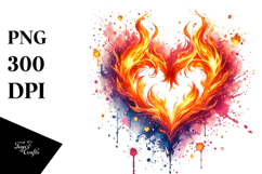 Digital Painting Red Glossy Heart Product Image 1
