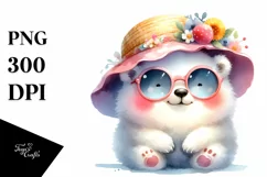 Colorful Cute Baby Polar Bear | Sublimation | Clipart Product Image 3