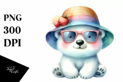 Colorful Cute Baby Polar Bear | Sublimation | Clipart Product Image 3