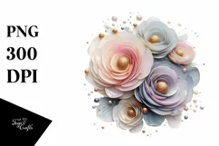 Sublimation, png, summer, sticker, flower, abstract, glossy, Product Image 1