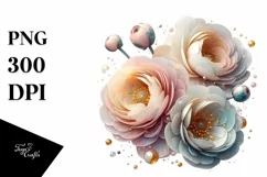Sublimation, png, summer, sticker, flower, abstract, glossy, Product Image 3