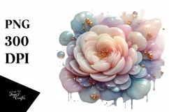 Sublimation, png, summer, sticker, flower, abstract, glossy, Product Image 1