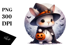 Cute Baby Rabbit on Moon PNG Product Image 1