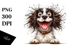 Crazy English Springer Spaniel | Sublimation | Clipart Product Image 1