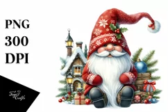 Detailed Christmas Gnome PNG Product Image 1