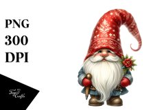 Detailed Christmas Gnome PNG Product Image 1