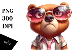 Goofy Bear with Sunglasses, High-Res PNG Product Image 1