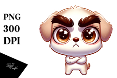 Cartoon Puppy Sparkling PNG Product Image 1