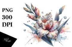 Watercolor Material Gladiolus Golden Diamond Product Image 3
