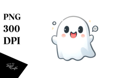 Funny Cute Ghost Image PNG Product Image 1