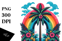 Retro Tree Rainbow Tshirt, 20 oz Tumbler Product Image 1