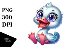 Crazy Small Baby Swan Clipart Product Image 1