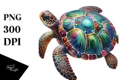 Watercolor Turte | Sublimation Clipart Product Image 1