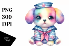 cute Puppy Sailor Suit Clipart Product Image 4