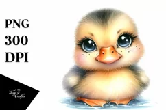 Cute Baby Duck with Big Eyes, High-Res PNG Product Image 3