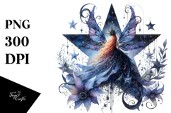 Gothic Fairy on Star PNG Product Image 1