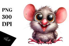 Humorous Mouse Dove Sublimation Graphic Product Image 1