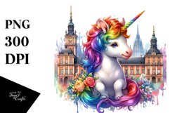 Colorful Baby Unicorn with Polish Palace Product Image 3