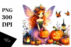 Cute Fairy for Halloween | Sublimation | Clipart Product Image 1