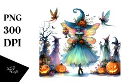Adorable Fairy for Halloween | Sublimation | Clipart Product Image 3