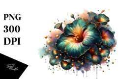 Glossy Nasturtium Golden Clipart Product Image 3