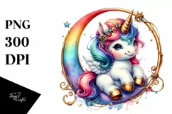 Colorful Baby Unicorn with Hoop Product Image 3