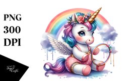 Colorful Baby Unicorn with Hoop Product Image 3
