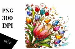 Watercolor Luxury Flower Splash Clipart Product Image 1
