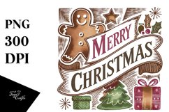 Merry and Bright Christmas Png Product Image 1