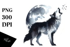 Halloween Wolf Howl | Clipart Product Image 1
